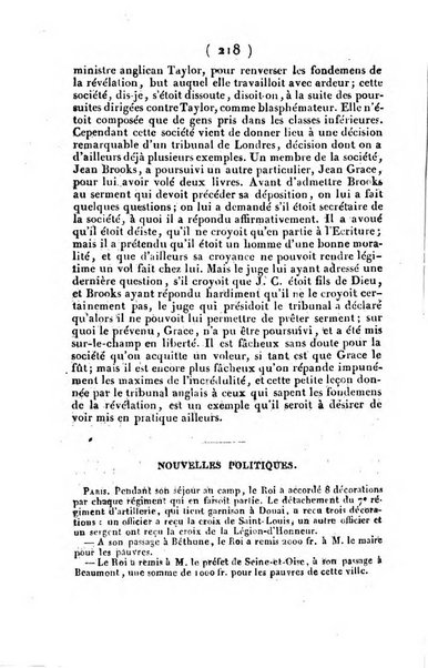 L'ami de la religion et du roi journal ecclesiastique, politique et litteraire