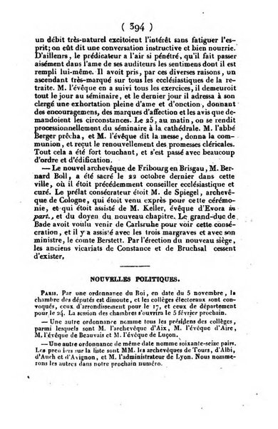 L'ami de la religion et du roi journal ecclesiastique, politique et litteraire