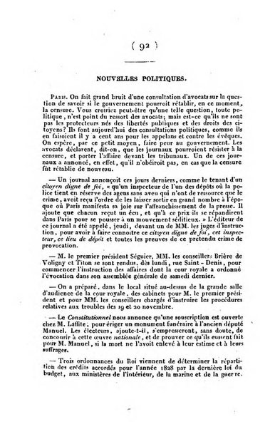 L'ami de la religion et du roi journal ecclesiastique, politique et litteraire