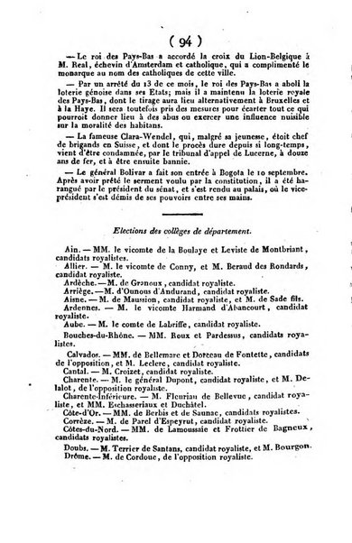 L'ami de la religion et du roi journal ecclesiastique, politique et litteraire