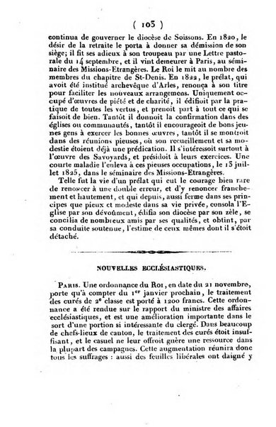 L'ami de la religion et du roi journal ecclesiastique, politique et litteraire