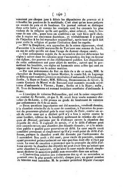 L'ami de la religion et du roi journal ecclesiastique, politique et litteraire