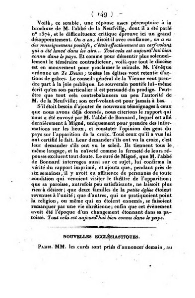 L'ami de la religion et du roi journal ecclesiastique, politique et litteraire