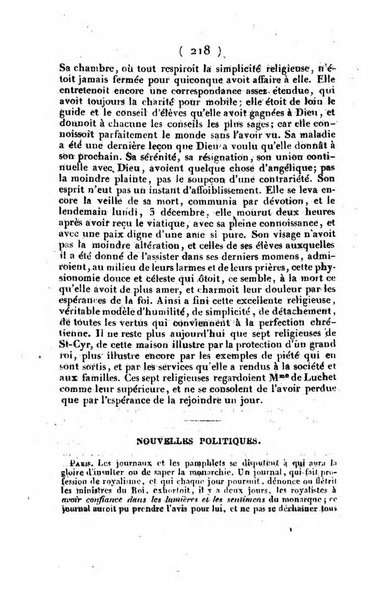 L'ami de la religion et du roi journal ecclesiastique, politique et litteraire