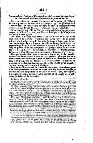 L'ami de la religion et du roi journal ecclesiastique, politique et litteraire