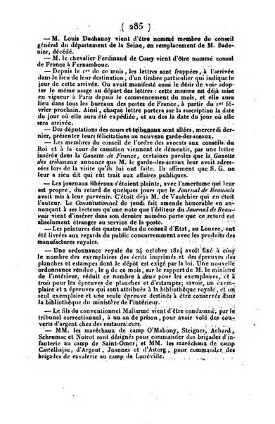 L'ami de la religion et du roi journal ecclesiastique, politique et litteraire