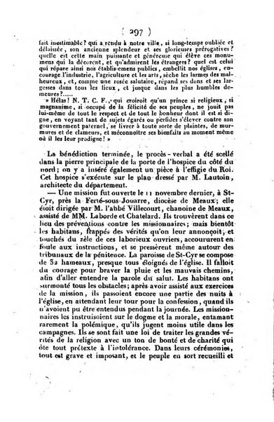 L'ami de la religion et du roi journal ecclesiastique, politique et litteraire