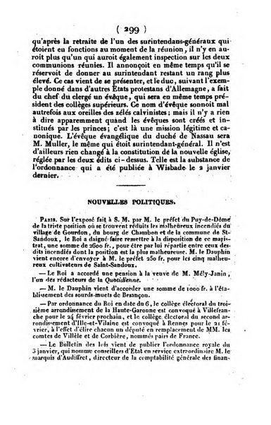 L'ami de la religion et du roi journal ecclesiastique, politique et litteraire