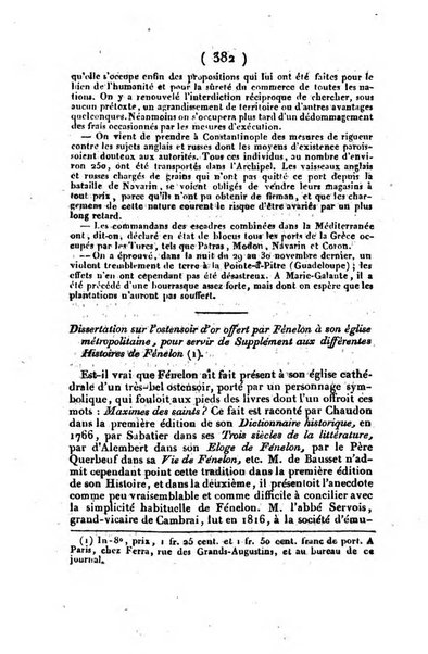 L'ami de la religion et du roi journal ecclesiastique, politique et litteraire