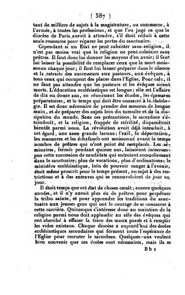 L'ami de la religion et du roi journal ecclesiastique, politique et litteraire