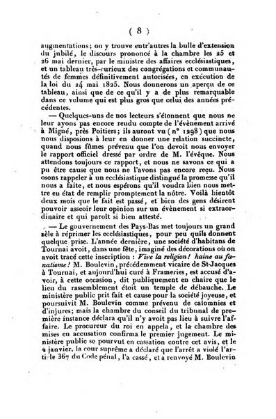 L'ami de la religion et du roi journal ecclesiastique, politique et litteraire