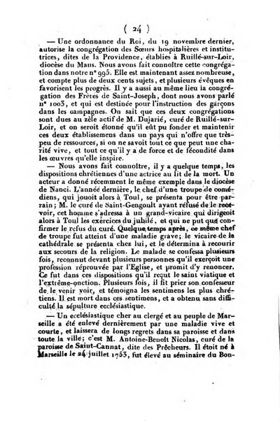 L'ami de la religion et du roi journal ecclesiastique, politique et litteraire