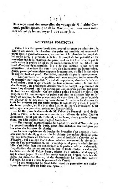 L'ami de la religion et du roi journal ecclesiastique, politique et litteraire