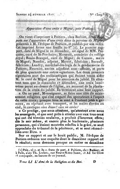 L'ami de la religion et du roi journal ecclesiastique, politique et litteraire