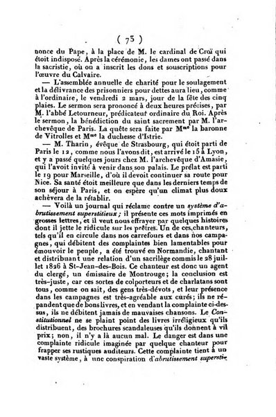 L'ami de la religion et du roi journal ecclesiastique, politique et litteraire