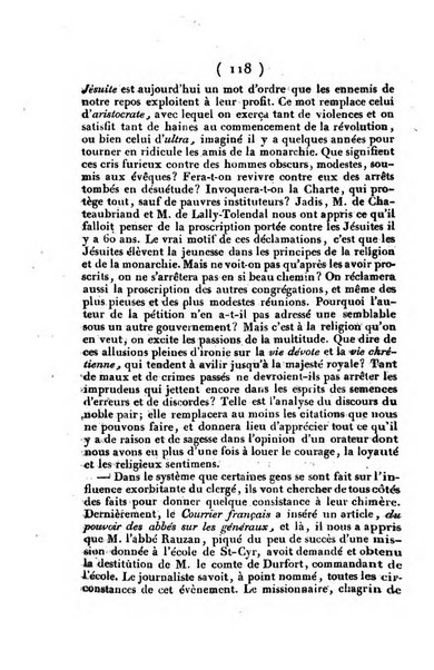 L'ami de la religion et du roi journal ecclesiastique, politique et litteraire