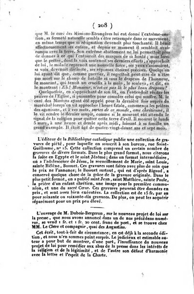 L'ami de la religion et du roi journal ecclesiastique, politique et litteraire