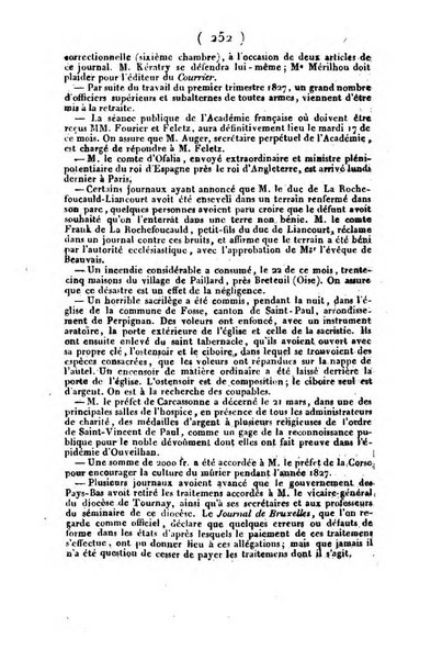 L'ami de la religion et du roi journal ecclesiastique, politique et litteraire