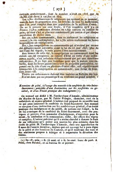 L'ami de la religion et du roi journal ecclesiastique, politique et litteraire