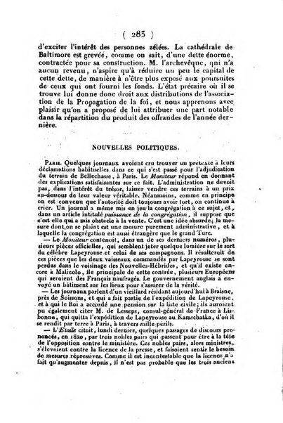 L'ami de la religion et du roi journal ecclesiastique, politique et litteraire