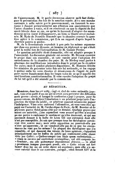 L'ami de la religion et du roi journal ecclesiastique, politique et litteraire