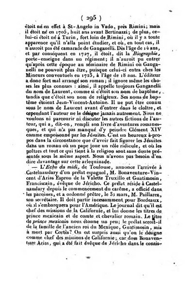 L'ami de la religion et du roi journal ecclesiastique, politique et litteraire