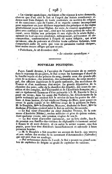 L'ami de la religion et du roi journal ecclesiastique, politique et litteraire