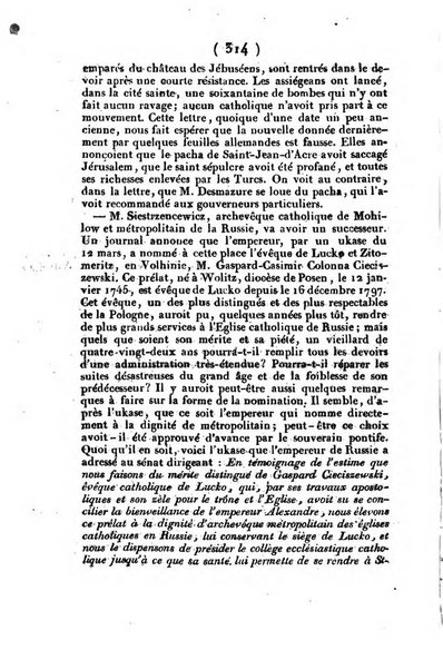 L'ami de la religion et du roi journal ecclesiastique, politique et litteraire