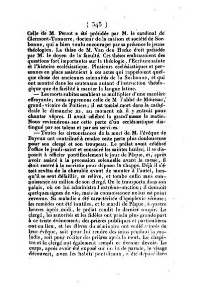 L'ami de la religion et du roi journal ecclesiastique, politique et litteraire