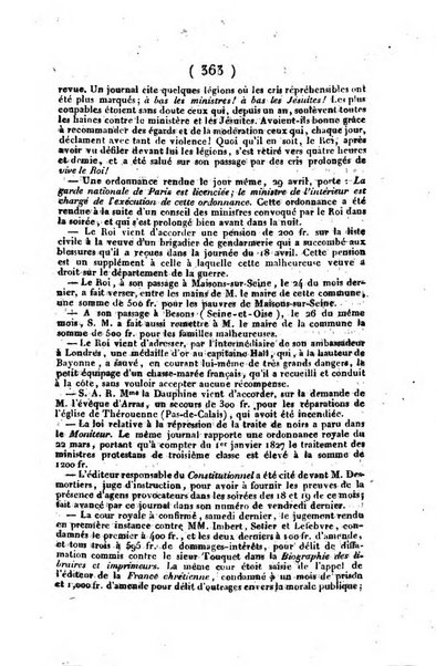 L'ami de la religion et du roi journal ecclesiastique, politique et litteraire