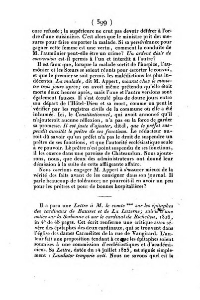 L'ami de la religion et du roi journal ecclesiastique, politique et litteraire