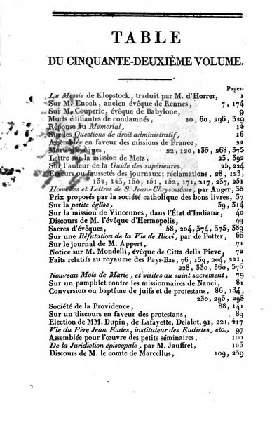 L'ami de la religion et du roi journal ecclesiastique, politique et litteraire