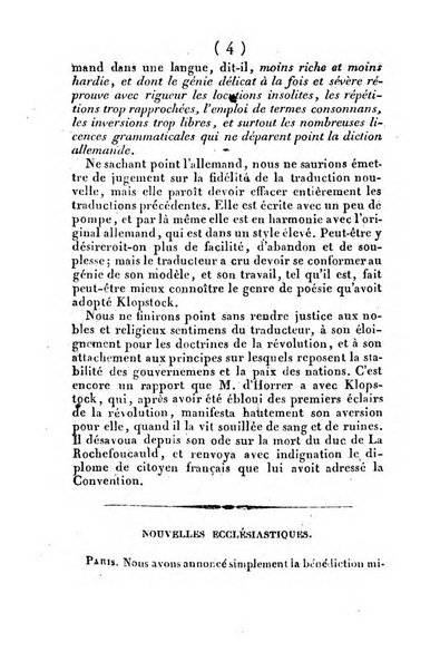 L'ami de la religion et du roi journal ecclesiastique, politique et litteraire