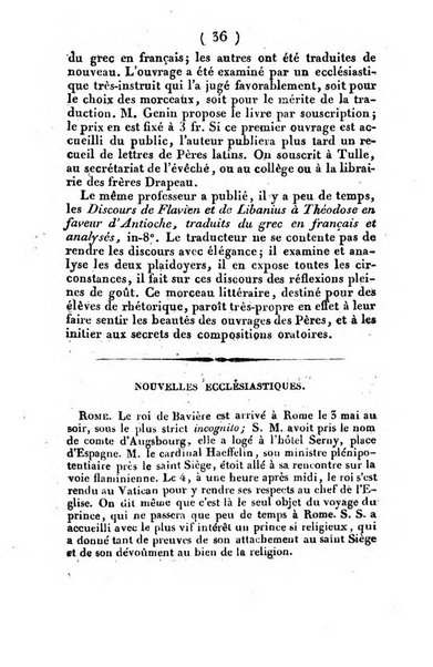 L'ami de la religion et du roi journal ecclesiastique, politique et litteraire