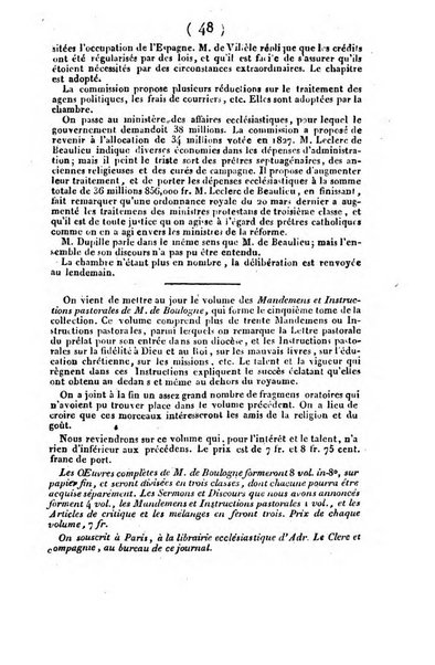 L'ami de la religion et du roi journal ecclesiastique, politique et litteraire