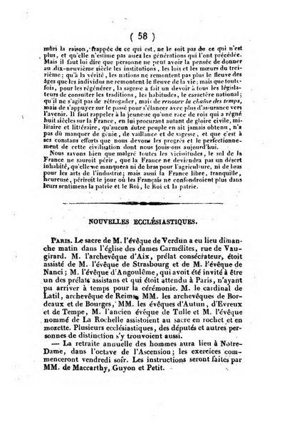 L'ami de la religion et du roi journal ecclesiastique, politique et litteraire