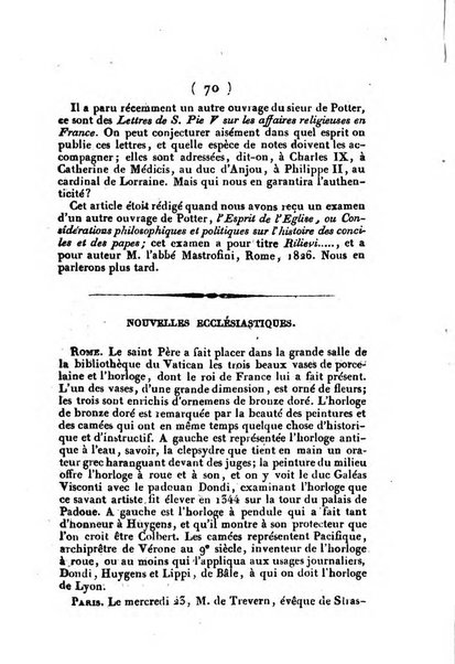 L'ami de la religion et du roi journal ecclesiastique, politique et litteraire