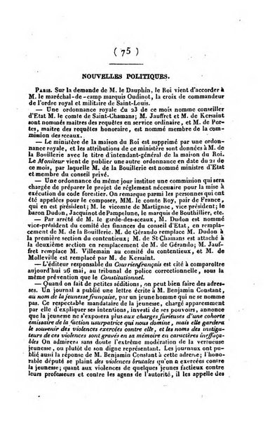 L'ami de la religion et du roi journal ecclesiastique, politique et litteraire