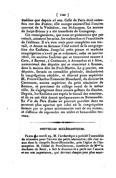 L'ami de la religion et du roi journal ecclesiastique, politique et litteraire