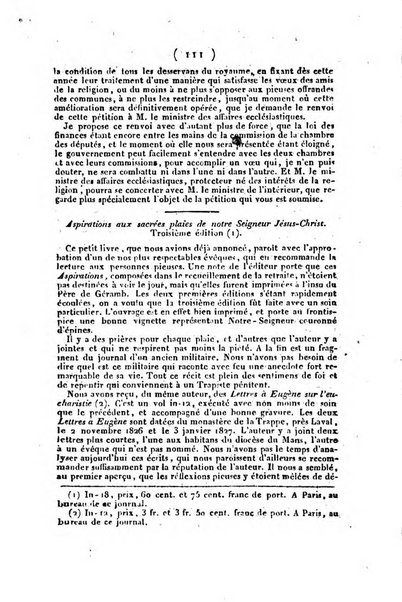 L'ami de la religion et du roi journal ecclesiastique, politique et litteraire