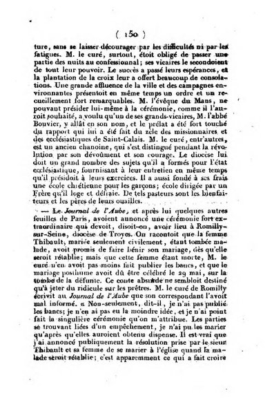 L'ami de la religion et du roi journal ecclesiastique, politique et litteraire