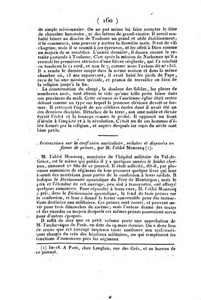 L'ami de la religion et du roi journal ecclesiastique, politique et litteraire