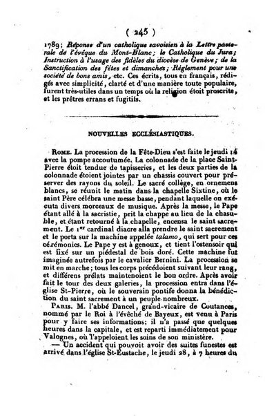 L'ami de la religion et du roi journal ecclesiastique, politique et litteraire