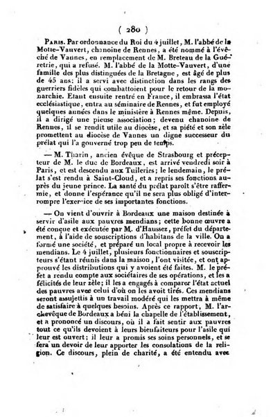 L'ami de la religion et du roi journal ecclesiastique, politique et litteraire