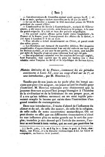 L'ami de la religion et du roi journal ecclesiastique, politique et litteraire