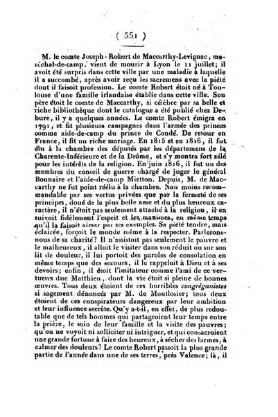 L'ami de la religion et du roi journal ecclesiastique, politique et litteraire