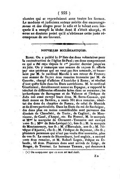 L'ami de la religion et du roi journal ecclesiastique, politique et litteraire