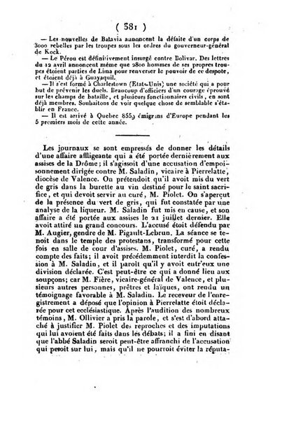 L'ami de la religion et du roi journal ecclesiastique, politique et litteraire