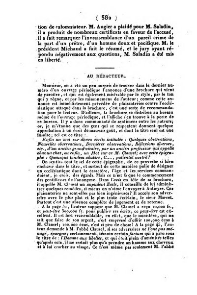 L'ami de la religion et du roi journal ecclesiastique, politique et litteraire