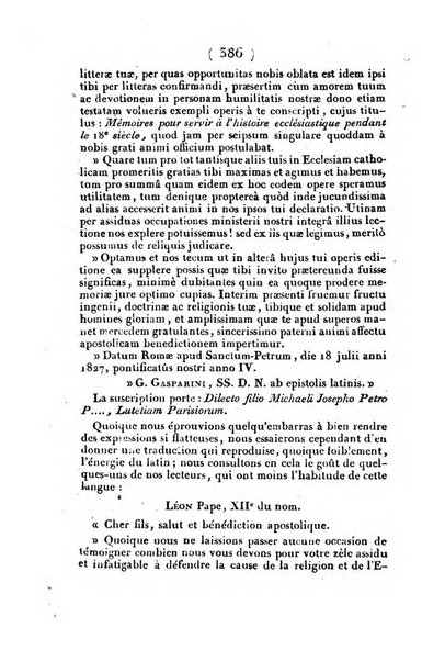 L'ami de la religion et du roi journal ecclesiastique, politique et litteraire